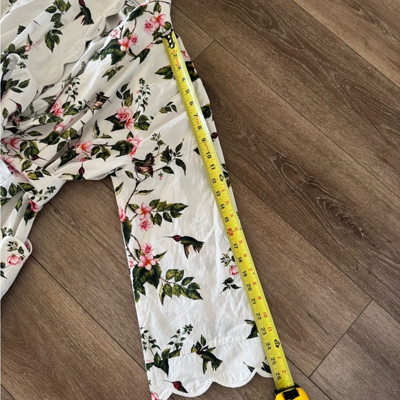 Heidi Carey White Hummingbird Classic Robe. 100 % Cotton - Picture 10 of 12